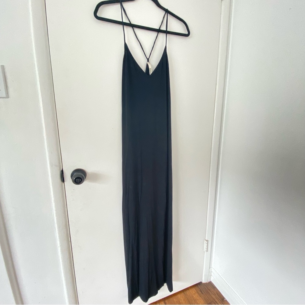 Black Jersey Maxi Dress